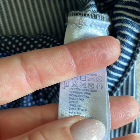 Y2K Coastal LowRise Pinstripe Shorts - Picture 4 of 4